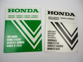 Original Honda EM EB 1200X - 2500X Generator Werkstatthandbuch 1983/92