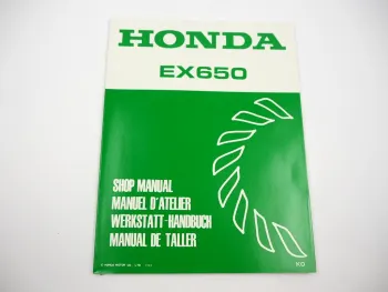 Original Honda EX650 Generator Werkstatthandbuch Reparatur 1984
