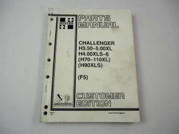 Original Hyster Challenger H3.50 - 5.00XL H4.00XLS- 6 Forklift Parts Manual 1993