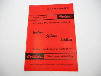 Original Katalog Holder Pflanzenschutzgeräte Produktprogramm Spritzen 1968