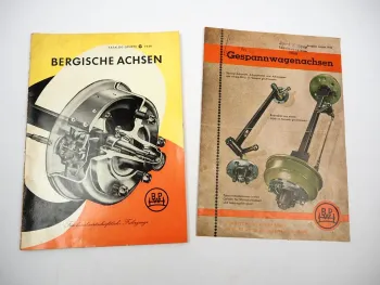 Original Katalog Prospekt Bergische Achsen für Landwirtschaft Wiehl 1950er Jahre
