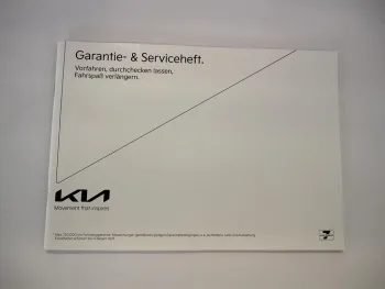 Original KIA Serviceheft / Scheckheft blanko ab 6/2025 zB für Sportage EV3 Ceed Picanto