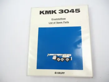 Original Krupp KMK 3045 Mobilkran Ersatzteilliste SpareParts List 1991