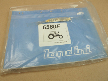 Original Landini 6560F Schlepper Ersatzteilliste 1989 Parts List Pieces Rechange