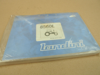 Original Landini 8560L Schlepper Ersatzteilliste 1989 Parts List Pieces Rechange