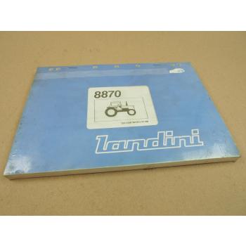 Original Landini 8870 Schlepper Ersatzteilliste 1988 Parts List Pieces Rechange