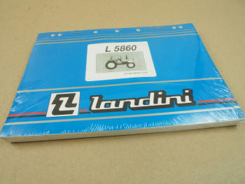 Original Landini L5860 Schlepper Ersatzteilliste 1995 Parts List Pieces Rechange