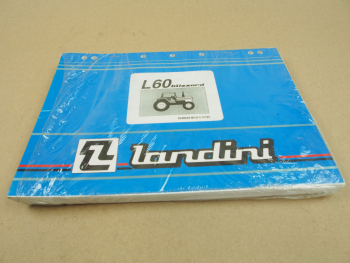 Original Landini L60 blizzard Schlepper Ersatzteilliste 1993 Parts List