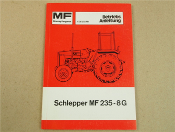 Original Massey Ferguson MF 235-8G Schlepper Betriebsanleitung 1977 Wartung