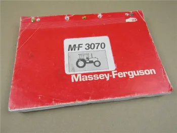 Original Massey Ferguson MF 3070 Ersatzteilliste 1986 Pezzi Ricambio Parts list