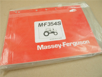 Original Massey Ferguson MF 354 S Ersatzteilliste 1989 Pezzi Ricambio Pieces