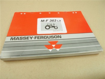 Original Massey Ferguson MF 363LX Ersatzteilliste 1990 Pezzi Ricambio Pieces