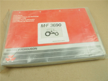 Original Massey Ferguson MF 3690 Ersatzteilliste 1991 Parts List Pezzi Ricambio