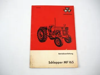 Original Massey Ferguson MF165 Dieselschlepper Betriebsanleitung 1969