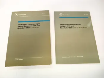 Original Mercedes Benz 107 124 126 201 R129 Werkstatthandbuch Neuerungen 1988/90