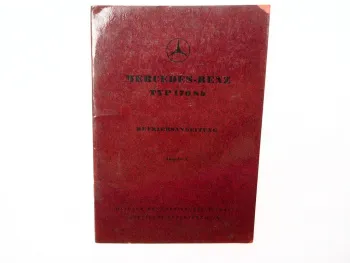 original Mercedes Benz 170 Sb W191 Bedienungsanleitung Betriebsanleitung A 1952