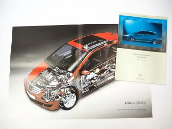 Original Mercedes Benz B-Klasse W245 Einführungsschrift Service 2005 + Poster