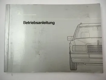 Original Mercedes-Benz E-Klasse 124T Kombi T-Modell Betriebsanleitung 1989