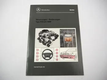 Original Mercedes Benz E-Klasse W210 Einführungsschrift Neuerungen 1999
