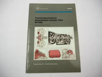 Original Mercedes-Benz Einführungsschrift Automatikgetriebe 722.6 W5A580 - 1995