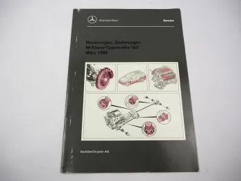 Original Mercedes Benz M-Klasse Typ 163 Einführungsschrift Neuerungen 1999