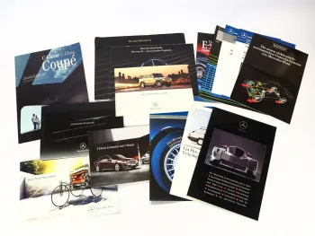 Original Mercedes-Benz Prospekte Posten – Broschüren Infomaterial 1980/2000er