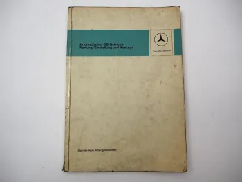 Original Mercedes-Benz Werkstatthandbuch Automatisches DB-Getriebe – 05/1966