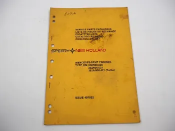 Original Mercedes OM352 Diesel Motor für New Holland Mähdrescher Ersatzteilliste