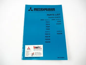 Original Mitsubishi 4G63 4G64 Engine for FG Forklift Truck Parts List 1998