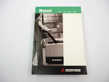Original Mitsubishi PBP 13M 16M 20M 20MR Hubwagen Betriebsanleitung Wartung