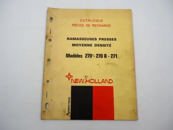 Original New Holland 270 270R 271 Ramasseuse Presse Catalogue pieces 1972