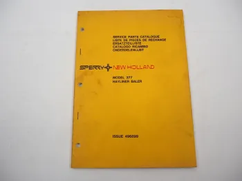 Original New Holland Hayliner 377 Baler Presse Parts List Ersatzteilliste 1979