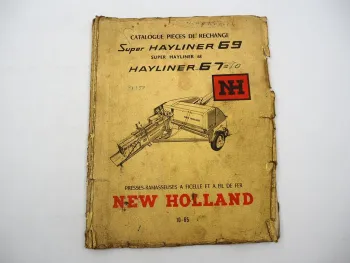 Original New Holland Super Hayliner 68 69 67 Ramasseuse Presse Catalogue pieces