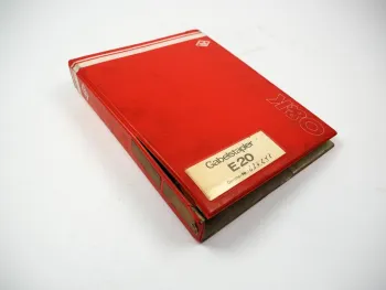 Original O&K E20 E30 Gabelstapler Betriebsanleitung Bedienung & Ersatzteilliste