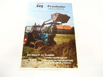 Original Prospekt Anschreiben Ley Frontlader für Hanomag Deutz MF 1971