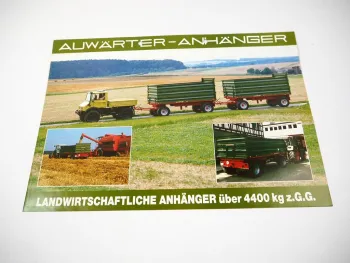 Original Prospekt Auwärter Landwirtschaftliche Anhänger Unimog Landtechnik