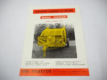Original Prospekt Matrot Steinsammler Brochure Ets Matrot Rock Picker 1970er J