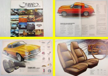 original Prospekt Chevrolet Camaro Sport Coupe Type LT 01/1975 Brochure