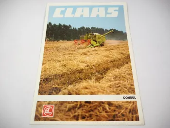 Original Prospekt Claas Consul Mähdrescher mit 12 Seiten von 09/1979
