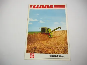 Original Prospekt Claas Dominator 85 85A 105 Mähdrescher mit techn. Daten 1978
