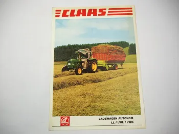 Original Prospekt Claas Ladewagen Autonom LL LWL LWG 1978