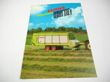Original Prospekt Claas Ladewagen Sprint 330 445 U 335 445 S mit 16 Seiten 1991