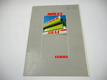 Original Prospekt Claas Maxi 88 98 108 SL Mähdrescher mit 36 Seiten von 09/1992