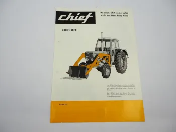 Original Prospekt Danlift Chief Frontlader am Deutz Traktor