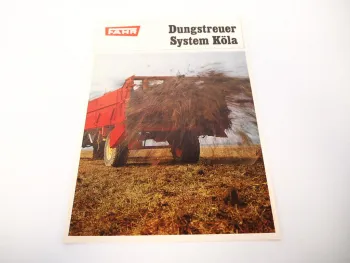 Original Prospekt Fahr Dungstreuer DS 25 30 40 System Köla Streuwerke