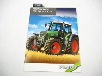Original Prospekt Fendt 711 712 714 716 Vario Traktor 700er Serie ca. 2003