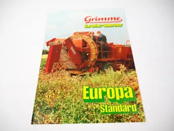 Original Prospekt Grimme Kartoffelvollernter Europa Standard Landtechnik
