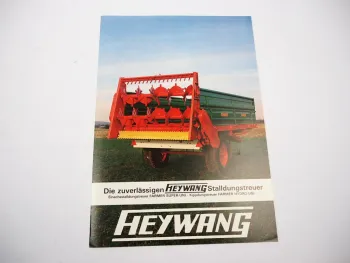 Original Prospekt Heywang Farmer Super Hydro Uni Stalldungstreuer 1970er Jahre
