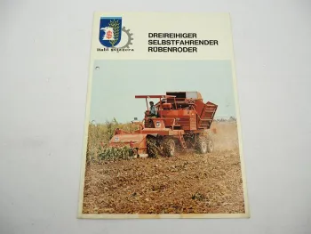 Original Prospekt Italo Svizzera HM75 Rübenvollernter Rübenroder 1970er Jahre