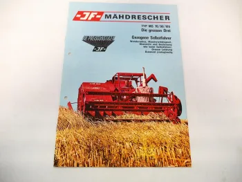 Original Prospekt JF MS 70 90 105 Anbau Mähdrescher für Schlepper 1970er Jahre